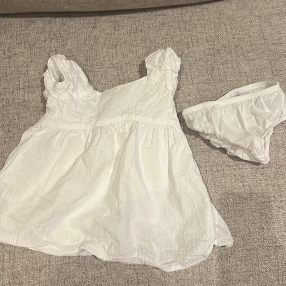 Janie and Jack 6-12 mos white dress